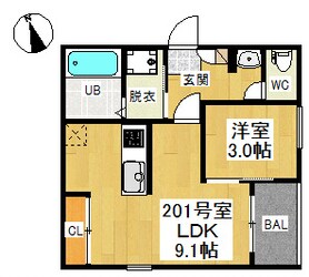 REGALEST浅間町の物件間取画像